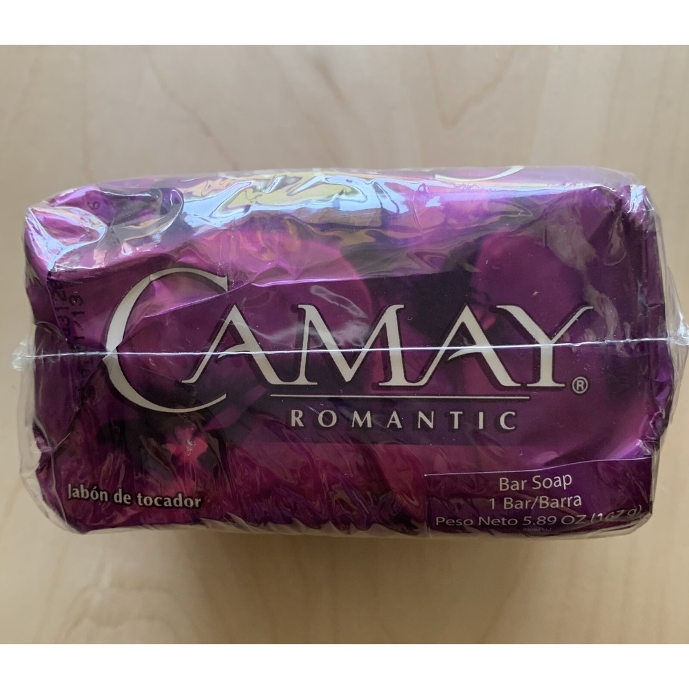 Camay Romantic Bar Soap NIP LOT of 3 Sealed 5.89 Oz